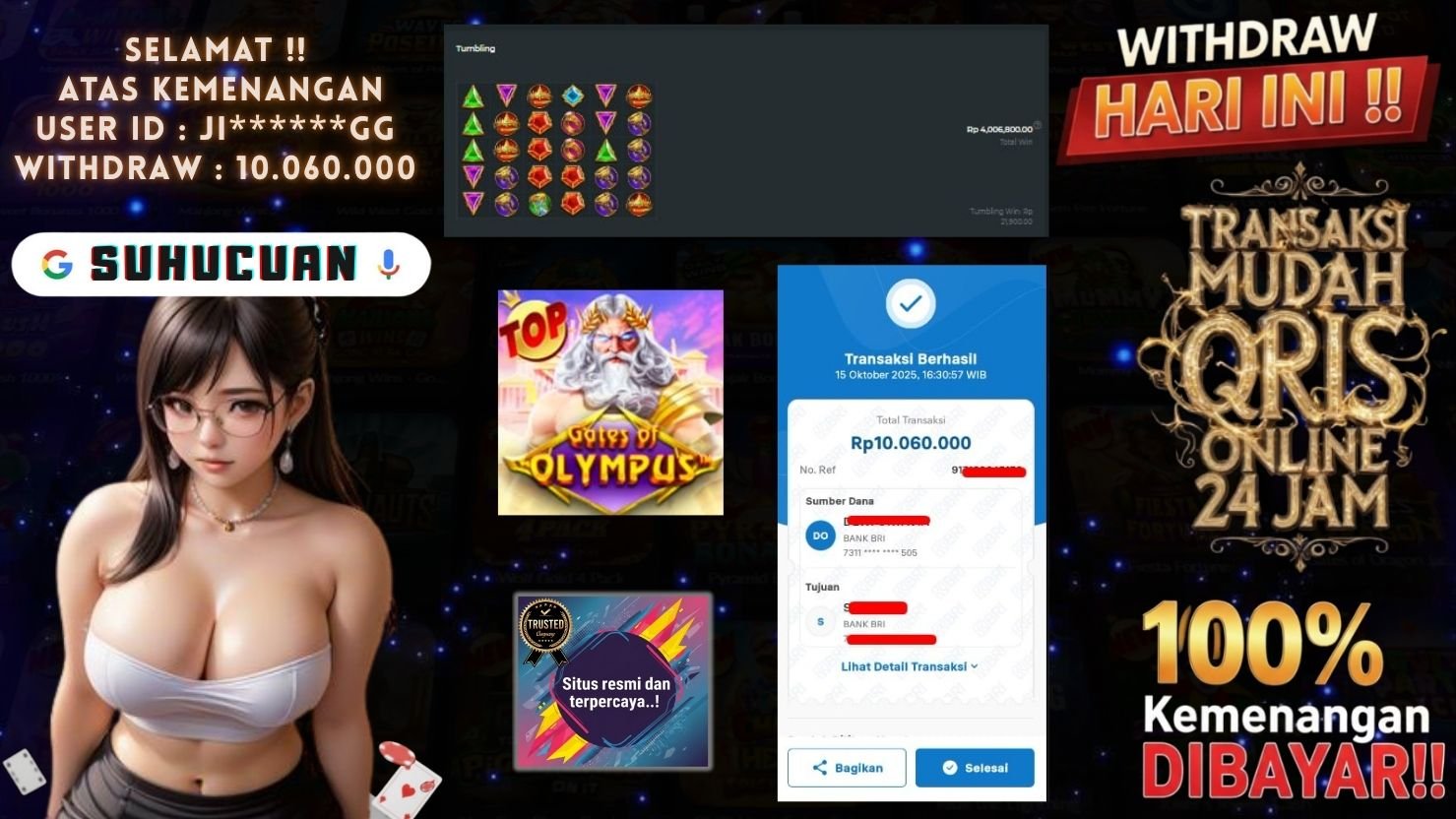 SUHUCUAN JACKPOT SLOT GATES OF OLYMPUS